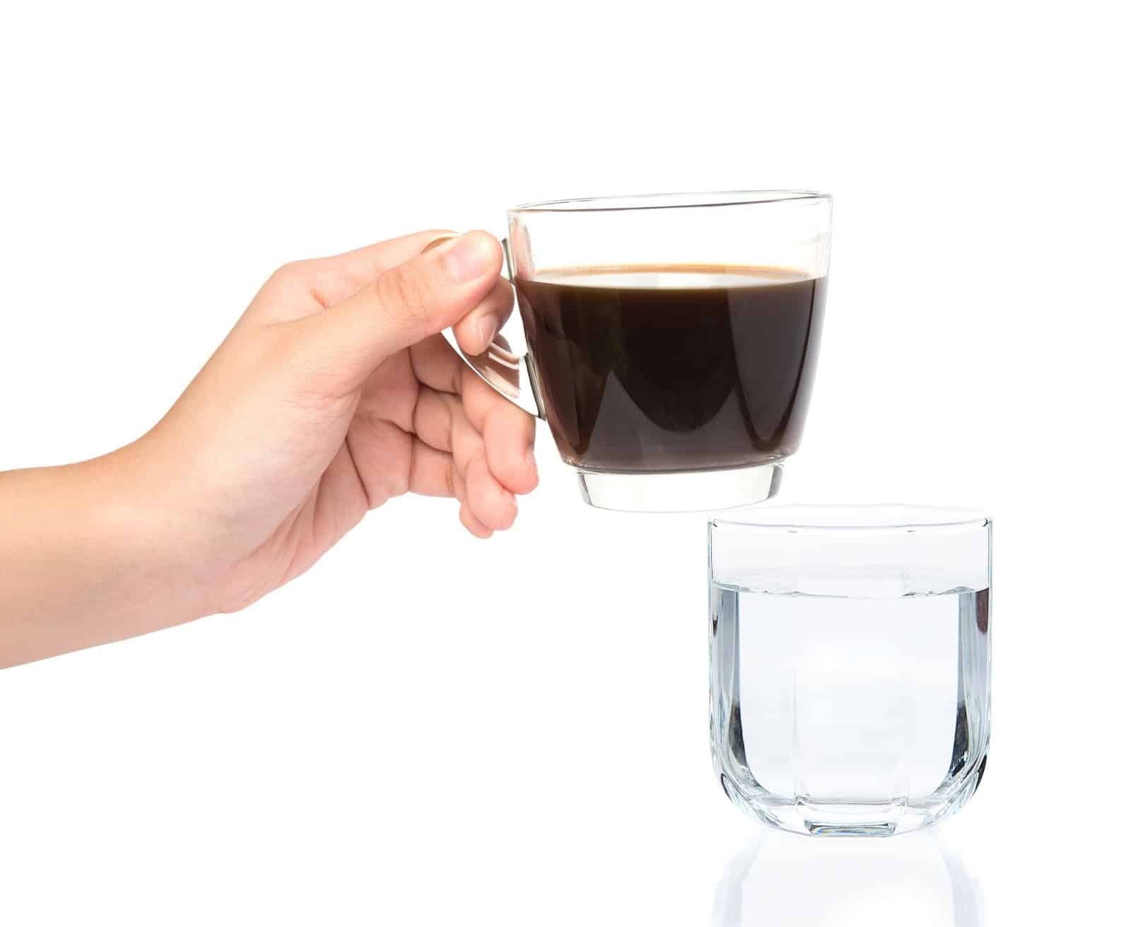 Café y agua