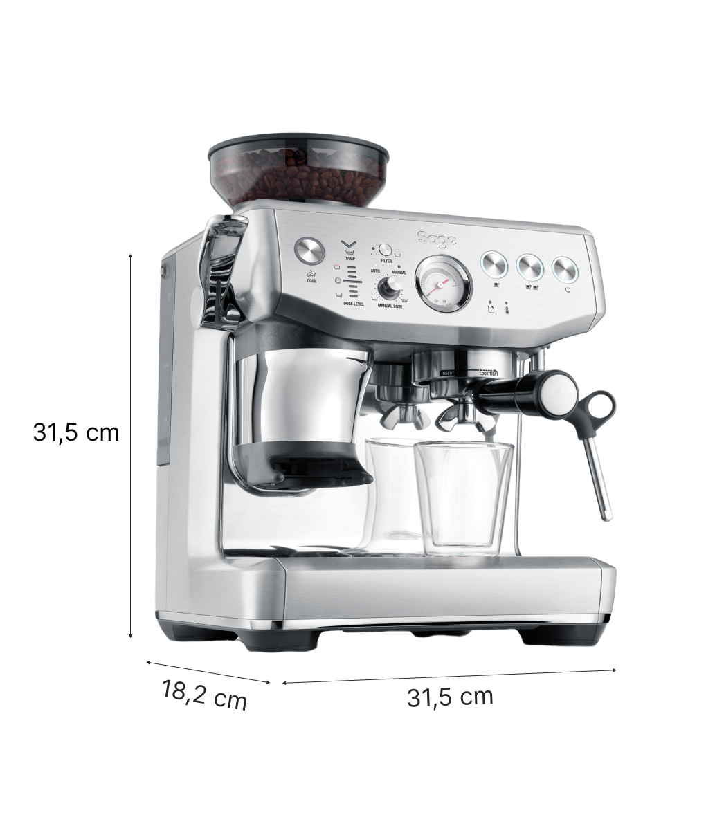 Mesures Sage Barista Express Impress