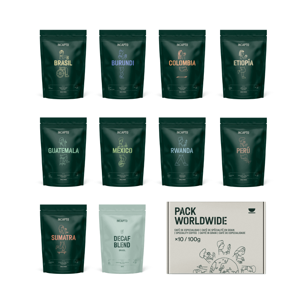 Pacote degustação de café Worldwide - Incapto