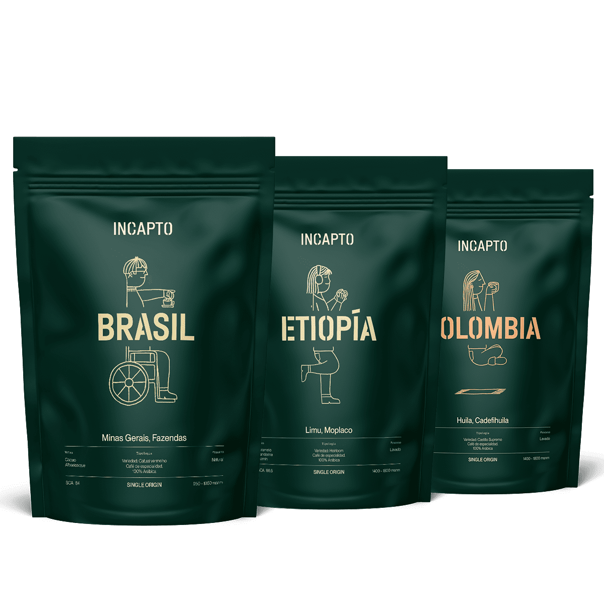 Pacote de 3 cafés especiais mais vendidos