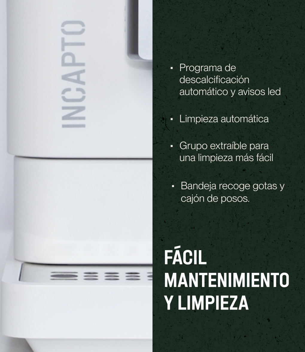 coffee maker Incapto easy cleaning