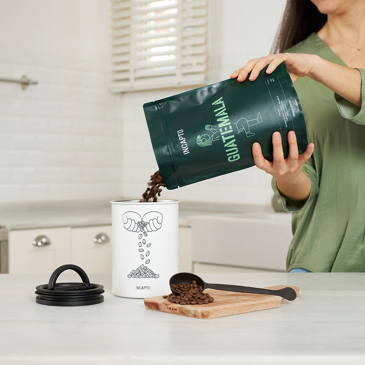 Contenitore per la conservazione dei chicchi di caffè Airscape - Incapto