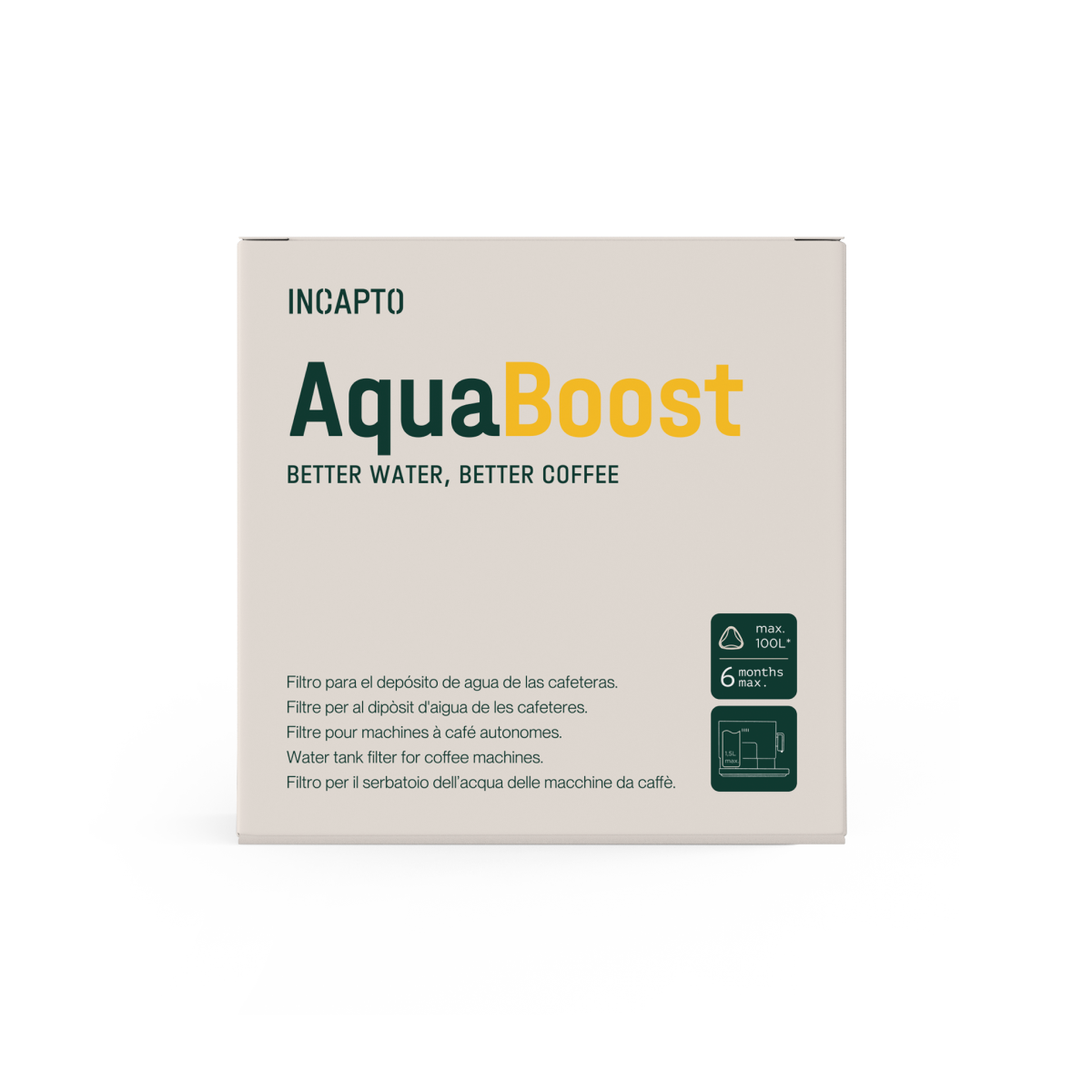 Coffee Machine Water Filter | Aquaboost by INCAPTO - Incapto
