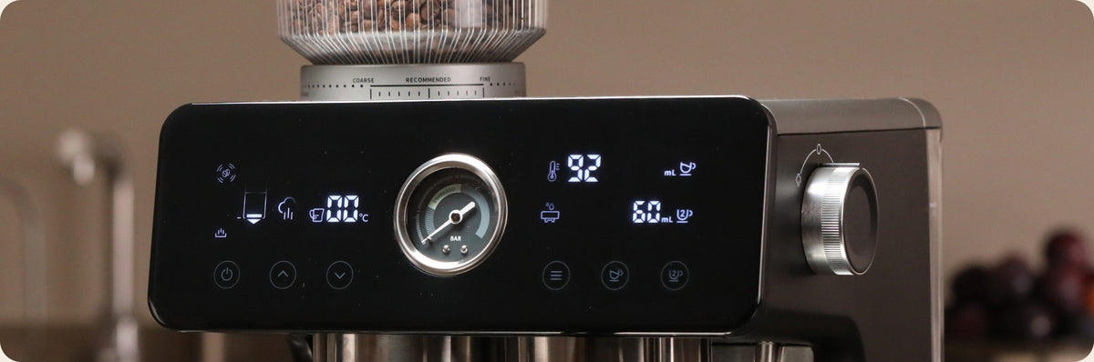 Pantalla táctil de INCAPTO Sabi con la temperatura a la vista
