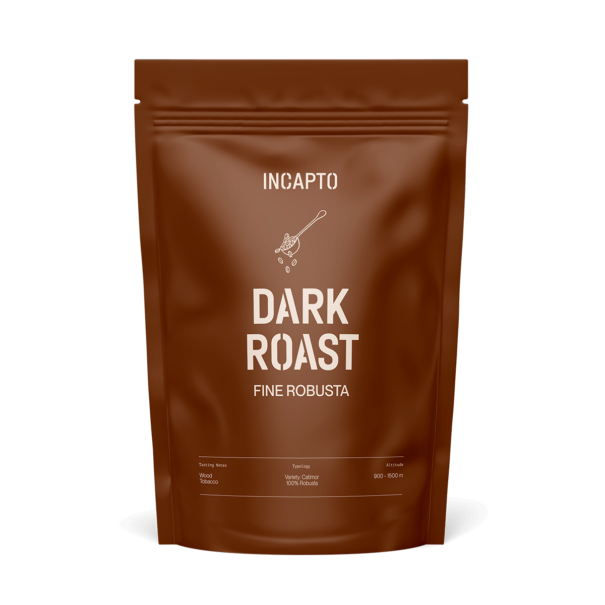 Caffè pregiato Robusta dalla tostatura scura