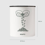 Infografica con misurazioni Airscape 1kg Bianco