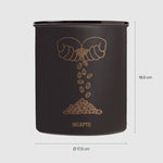 Infografica con misure Airscape 1 kg Nero