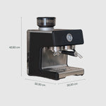 Mesures de la cafetera INCAPTO Sabi Black