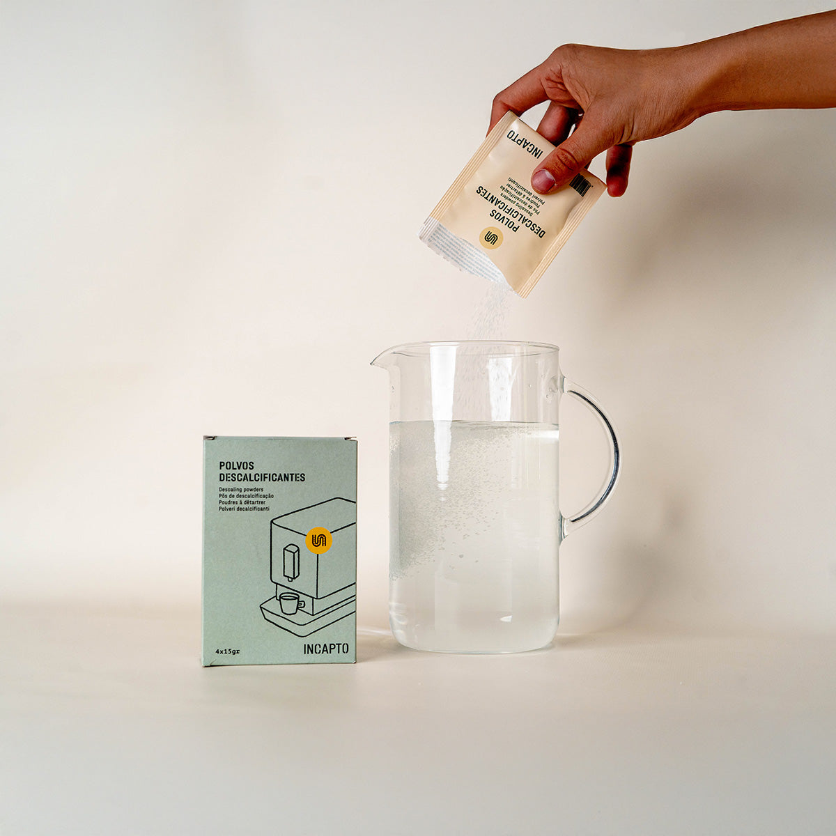 Pack di 4 Bustine Anticalcare per Macchina del Caffè - Incapto