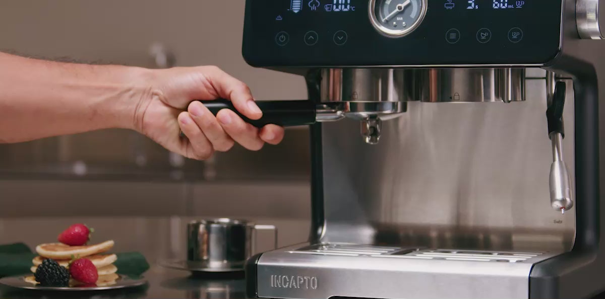 INCAPTO Sabi muele el café y lo prensa automáticamente en el portafiltro