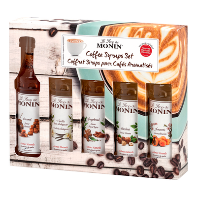 Conjunto de xarope de café 5 garrafas 5cl