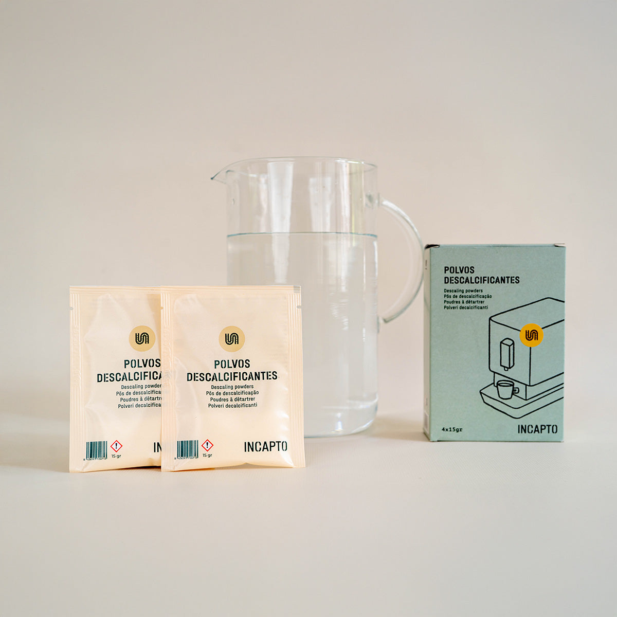 Pack di 4 Bustine Anticalcare per Macchina del Caffè - Incapto