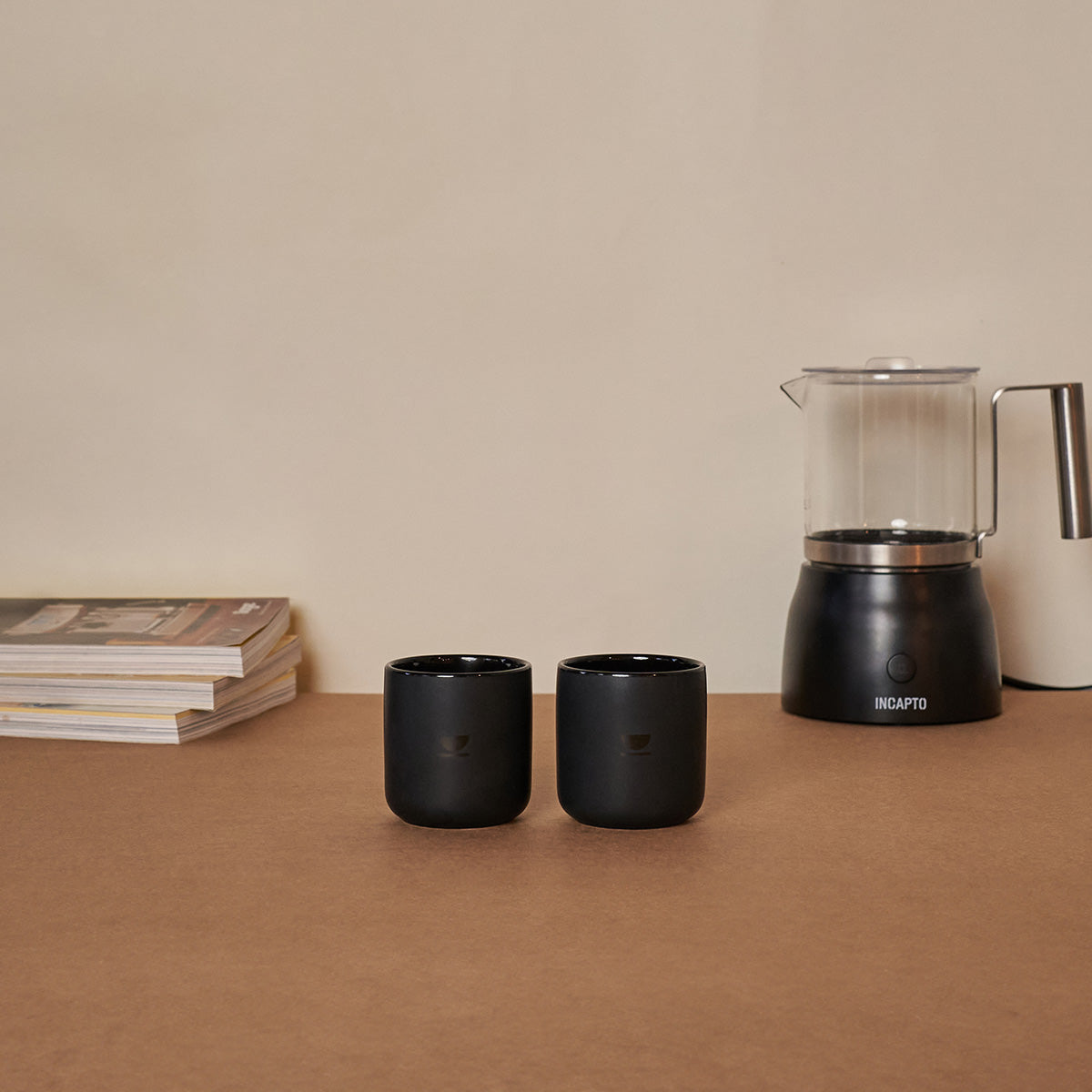 Set 2 tazzine in ceramica INCAPTO da 150 ml senza manico - Incapto