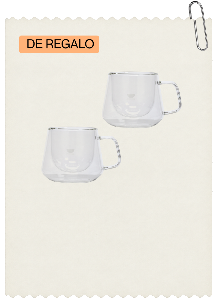 Set de tazas cappuccino de doble pared de regalo