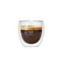 Copos de café expresso com fundo duplo