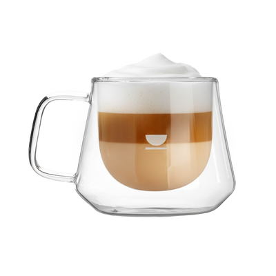 Copos de capuccino com fundo duplo