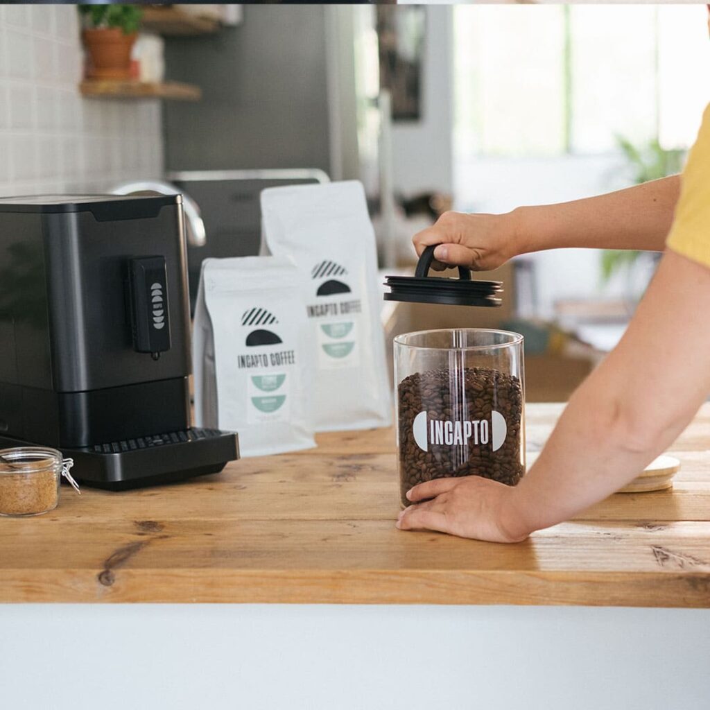 Recipiente de almacenamiento de café en grano - Incapto Coffee
