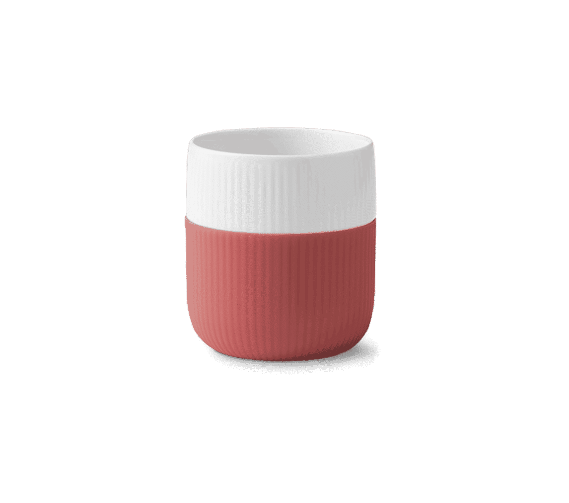 taza rosa porcelana