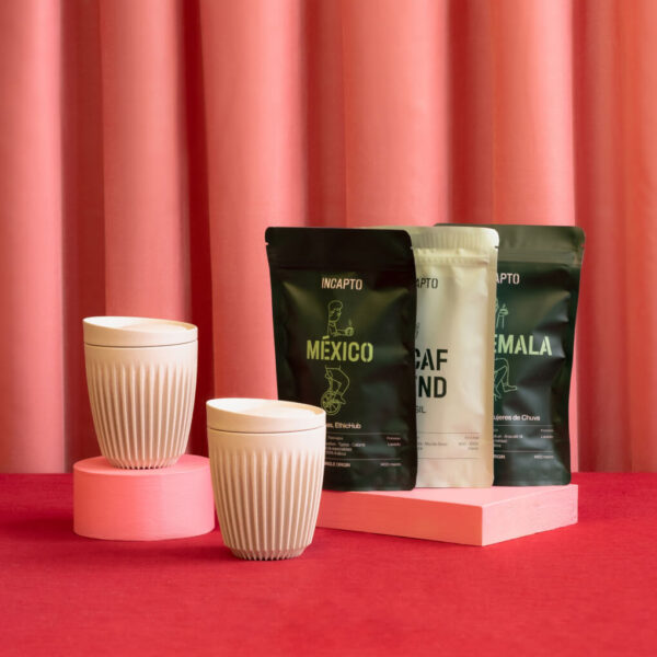 Pack Per fer el pas: Dues tasses huskee de closca de cafè + Pack Centreamèrica
