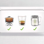 Dettaglio dello schermo della macchina per il caffè Sage Barista Touch Impress